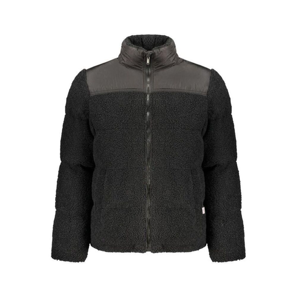 Rifle Polyester Shell Jacket with Hood Men Black Jackets